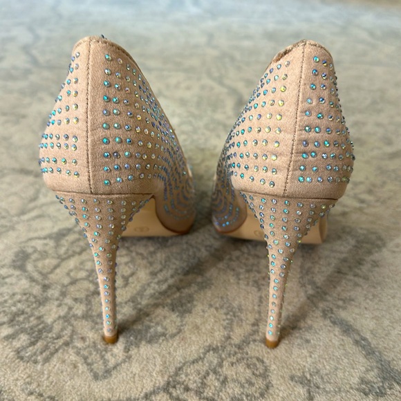 Anne Michelle Pink Rhinestone Stilettos - Picture 5 of 11